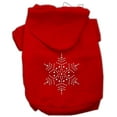 thumbnail image 1 of Christmas Pet Dog  Cat Hoodie Rhinestone, "Snowflake", 1 of 11