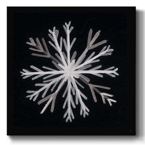 Snowflake I- Gallery Wrapped Canvas