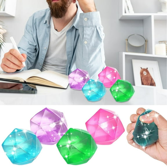 Snowflake Stress Toy, Slow Rebound Pinch Fun Toy,Sensory Fidget Toy, Anxiety Relief Stress Ball, Fun Desk Toy For Kids Adults