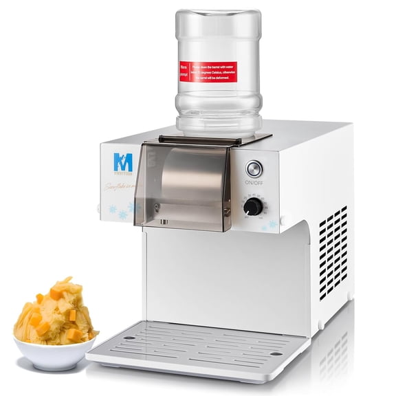 Snowflake Ice Machine 260W Shaved Ice Machine for Snowflake Rapid Cooling Food-Grade Stainless Steel Material Snowflake Ice Maker for Kids Homemade Ice Cream Suitable for PartyHomemade