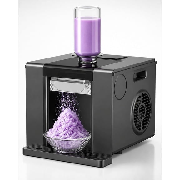 Snowflake Ice Maker Machine,750ml Automatic Snow Cone Maker 60-Second Ice, Shaved-Ice & Bingsu Machine For Snow Cones, Cold Milk Tea, Fruit,for Home, Parties, Dessert Shops