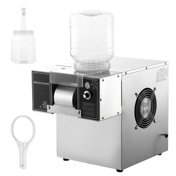Snowflake Ice Maker Stainless Steel Ice Shaving Machine Speed Adjustable for Home Milktea Shops Food Truck Restaurant Home