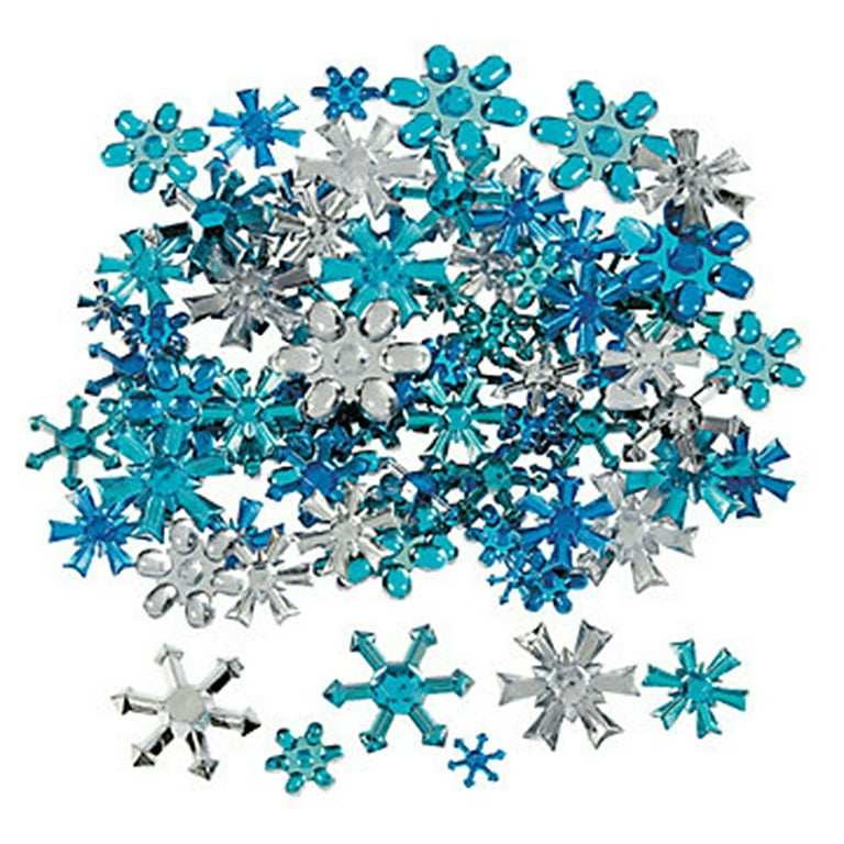Leesgel 3 Colors Confetti for Packaging, Christmas Snowflake