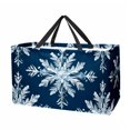 thumbnail image 1 of Snowflake Large Capacity Reusable Oxford Cloth Laundry Organizer: Foldable Laundry Basket, Bag, and Picnic Basket, 1 of 7