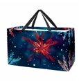 thumbnail image 1 of Snowflake Large-capacity Foldable Reusable Shopping Bag: Oxford Cloth, Storage Bins, Collapsible Bucket, Storage Bin, 1 of 7