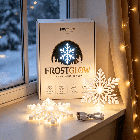 Snowflake Light Christmas Decorations, New Light up Snow Flake, Christmas Snow Flakes Light with Warm LED Glow, Waterproof Hanging Snowflake Ornament for Winter Holiday Party