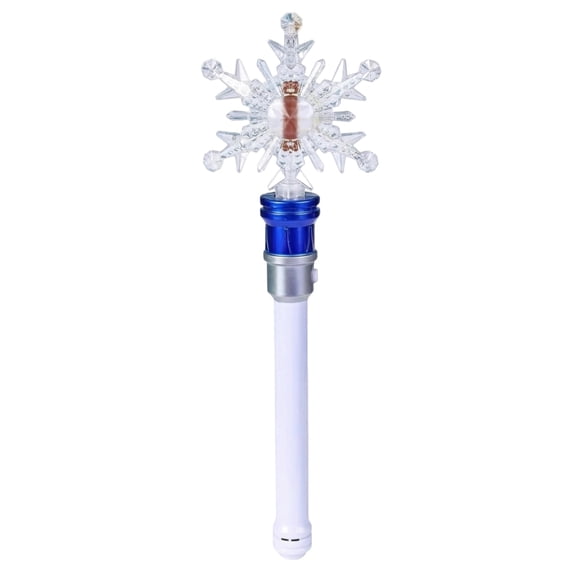 Snowflake Light Control Wand, LED Glowing Stick for Christmas Tree Lighting, Holiday Interactive Decor Accessory, 360° Rotating Multi Color Lights