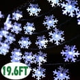 thumbnail image 1 of Snowflake Lights Christmas LED Lights 40 LED String Light for Xmas  Bedroom Garden Patio Party Decor, 19.6 ft, 1 of 8