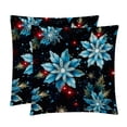 thumbnail image 1 of Snowflake Luxurious Velvet Pillow of 2,for Bed Pillow Covers and Throw Pillows - Available in 16x16, 18x18, and 20x20 Inches with Unique Patterns for Various Occasions, 1 of 6