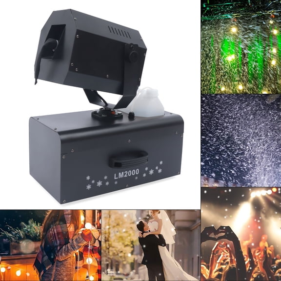 Snowflake Machine 2000W Snow Effect Machine Spraying Range Fake Snow Making Machine for Parties, Stage Decorations, Weddings, Marriage Proposals