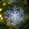 thumbnail image 1 of Snowflake Metal Wind Spinner Winter Garden Decor, Outdoor Snowflake Yard Art, 1 of 5