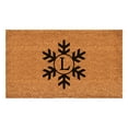 thumbnail image 1 of Snowflake Monogram Doormat, 17" x 29" (Letter L), 1 of 2