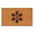 thumbnail image 1 of Snowflake Monogram Doormat, 17" x 29" (Letter R), 1 of 2