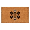 thumbnail image 1 of Snowflake Monogram Doormat, 24" x 36" (Letter E), 1 of 2