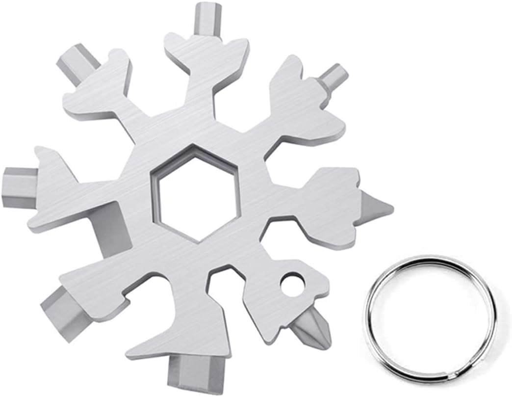 Snowflake Multi Tool, 18 in 1 Snowflake Tool Stainless Steel Snowflake