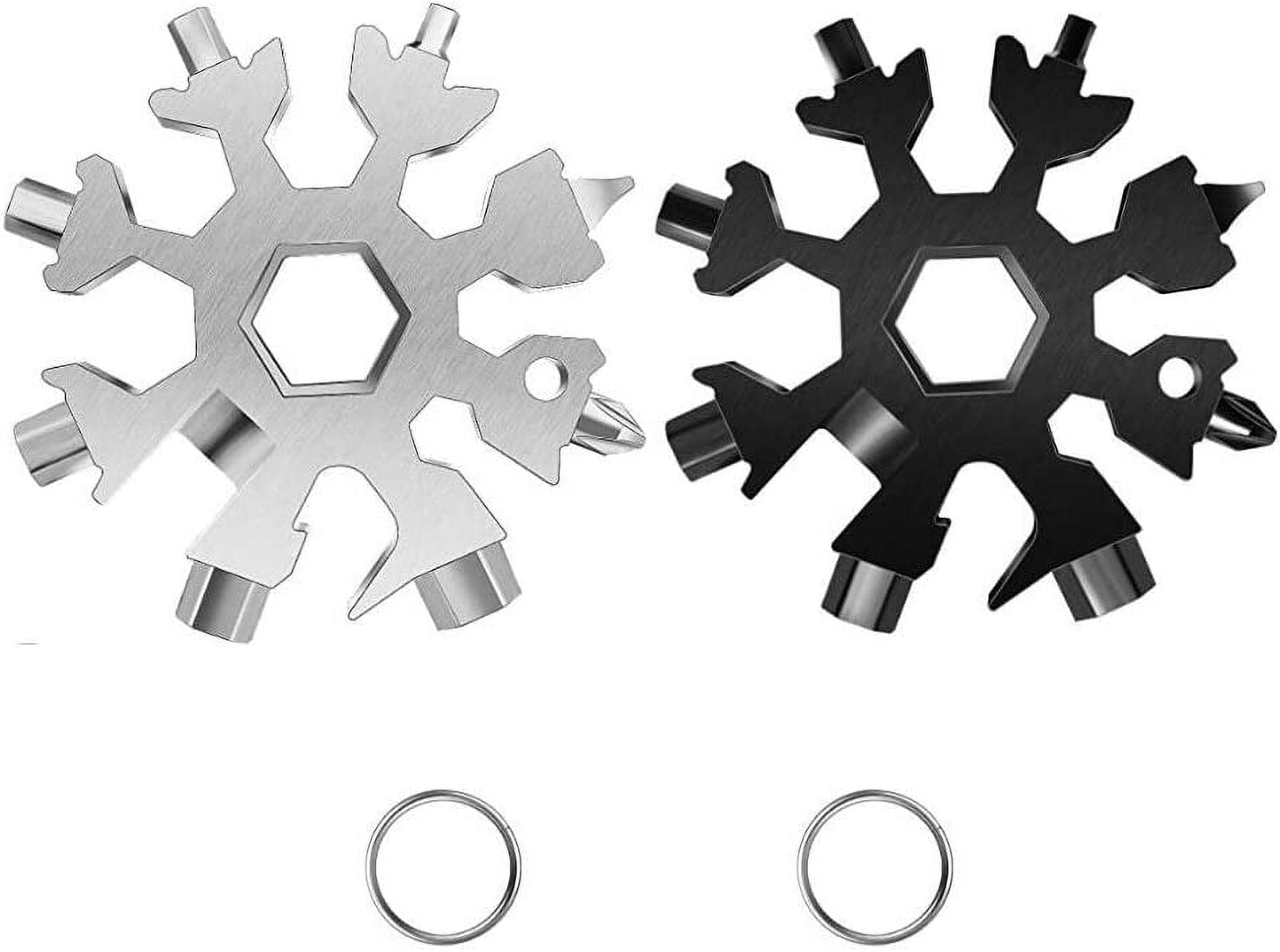 Snowflake Multi Tool,18in1 Snowflake Wrench Stainless Steel Portable