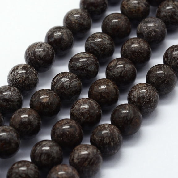 Snowflake Obsidian Beads Strands Round 6mm Hole: 0.8mm about 63pcs/strand 14.76 inch(37.5cm)