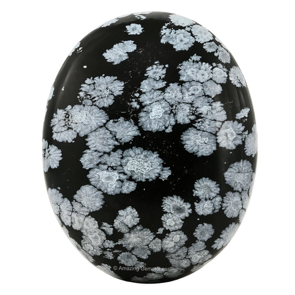 Snowflake Obsidian Crystal Palm Stone