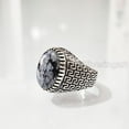 thumbnail image 1 of Snowflake Obsidian Mans Ring, Natural Snowflake Obsidian, Gents Ring, Silver Jewelry, 925 Silver Ring, Gift, Heavy Mens Ring, Arabic Design, Ottoman Style Ring, Christmas, Turkey Mens Signet Ring, 1 of 7
