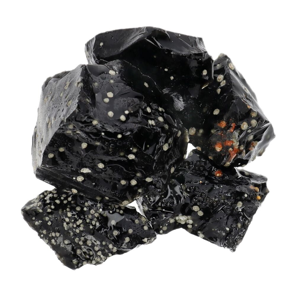 Snowflake Obsidian Rough Rocks for Tumbling for Dispelling Fear and
