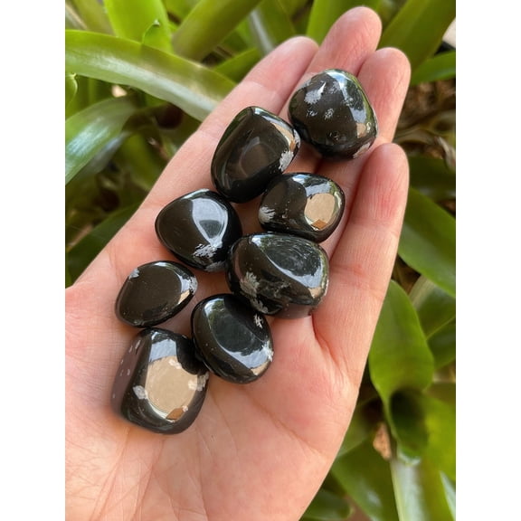 Snowflake Obsidian Tumbled Stones, Polished Natural Snowflake Obsidian Gemstone, Snowflake Obsidian Healing Crystals (Snowflake Obsidian, 0.25 Pound)