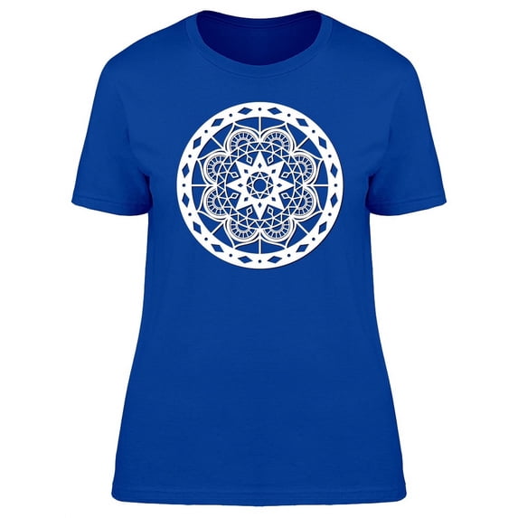 Snowflake On Paper Design T-Shirt Women -Image by Shutterstock, Female x-Large