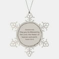 thumbnail image 1 of Snowflake Ornament Grandfather Blessing Psalm 115:15 Christmas Gift Hope and Inspiration, 1 of 3