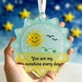 thumbnail image 1 of Snowflake Ornament, Symbol of Friendship and Winter, Material Sea Glass, Glass Snowflake Decoration, Winter Charm Ornament, Sturdy and Reusable, for Indoor Or Outdoor Use On Walls, 1 of 7