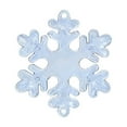 thumbnail image 1 of Snowflake Ornaments, Christmas Tree Decorations, Blue Translucent Acrylic Snowflake Pendant Beads for Holiday Party Wedding Art Crafts, 5x5x0.5cm Plastic Snowflake Decor, 1 of 7