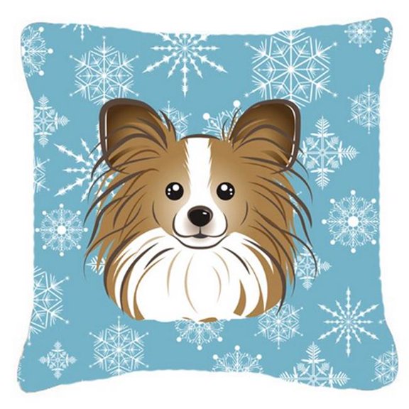 Snowflake Papillon Fabric Decorative Pillow