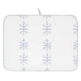 thumbnail image 1 of Snowflake Pattern Dish Drying Mat for Kitchen, Quick Drying Absorbent Soft Durable 16" x 18", 1 of 10