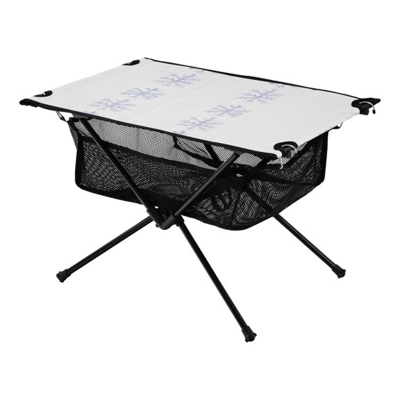 Snowflake Pattern Galaxy Pine Tree Xmas Painting Christmas Kids Camping Tables Folding Table for Children 23.6x15.7in 600D Oxford Fabric 110lb Capacity