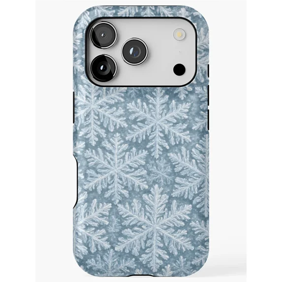 Snowflake Pattern Design Snowflake Pattern Winter Holiday Seamless Design Tough Phone Case for ...