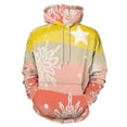 thumbnail image 1 of Snowflake Pattern with Pastel Stripes 3D Print Hoodie Men Women Autumn Thin Pullover Sweatshirt Vintage Streetwear Tops, 1 of 6