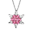 thumbnail image 1 of Snowflake Pendant Clavicle Necklace - Light Temperament Alloy Christmas Jewelry Gift Winter Party Fashion Accessory Chain for Women, 1 of 1