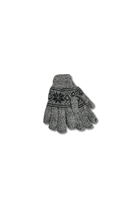Snowflake Plush Men's Gloves