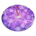 thumbnail image 1 of Snowflake Purple Christmas Tree Skirt 30" For Xmas Halloween New Year Ornaments Decoration Holiday Party Home Tree Mat Decor, 1 of 5