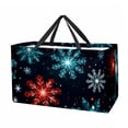 thumbnail image 1 of Snowflake Reusable Foldable Oxford Cloth Collapsible Easter Basket Storage Bin Bag with Large Capacity, 1 of 7