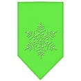 thumbnail image 1 of Snowflake Rhinestone Bandana Lime Green Small, 1 of 1