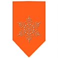 thumbnail image 1 of Snowflake Rhinestone Bandana Orange Large, 1 of 1