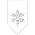 thumbnail image 1 of Snowflake Rhinestone Bandana White Large, 1 of 1