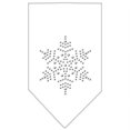 thumbnail image 1 of Snowflake Rhinestone Bandana White Small, 1 of 1