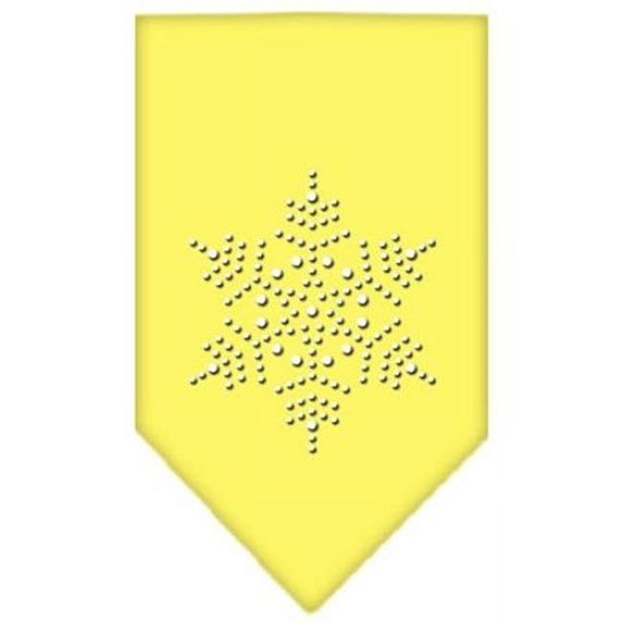 Snowflake Rhinestone Bandana Yellow Small