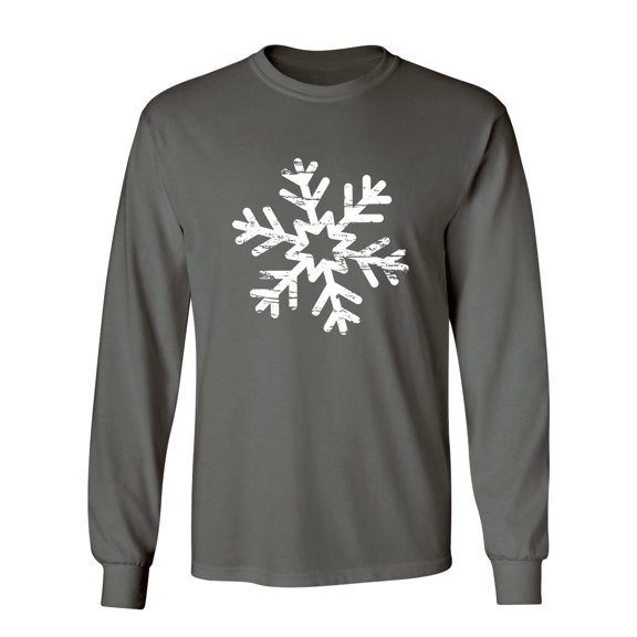 Snowflake Sarcastic Novelty Gift Idea Adult Humor Funny Men's Long Sleeve Shirts