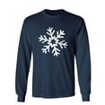 thumbnail image 1 of Snowflake Sarcastic Novelty Gift Idea Adult Humor Funny Men's Long Sleeve Shirts, 1 of 3