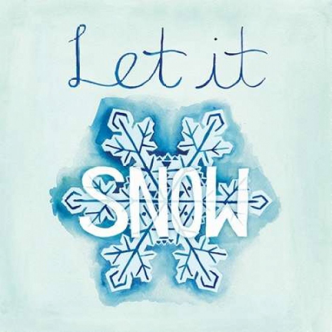 Snowflake Sayings I Canvas Art - Elyse DeNeige (24 x 24)