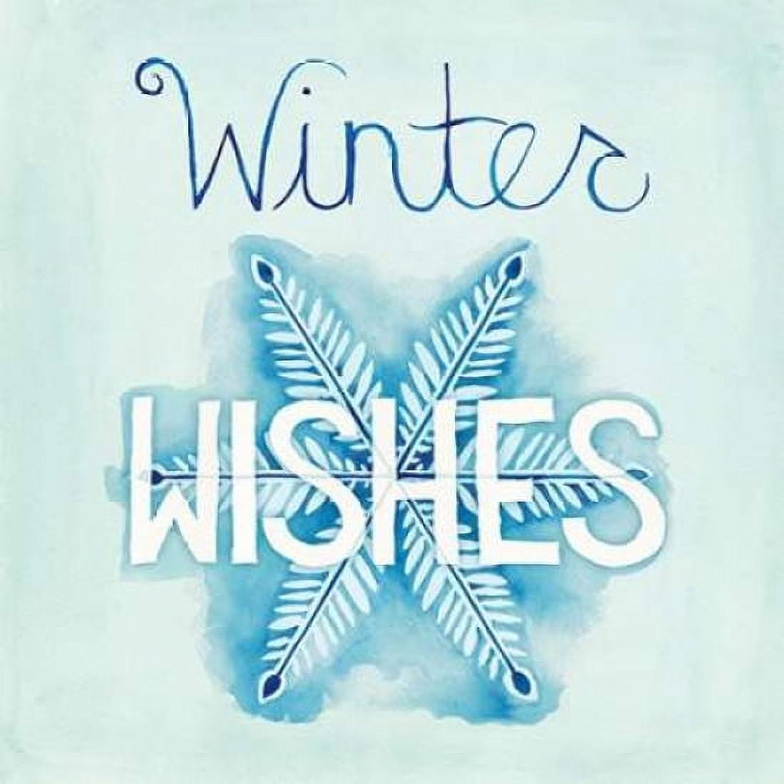 Snowflake Sayings II Canvas Art - Elyse DeNeige (24 x 24)