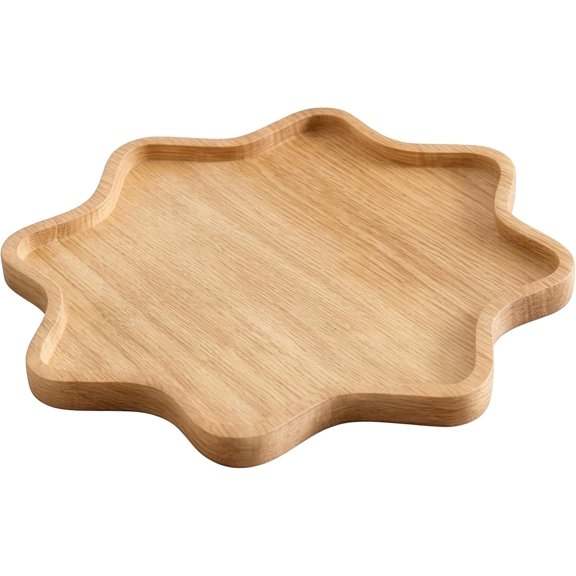 Snowflake Serving Tray, Cute Charcuterie Board Christmas Kitchen Decor with 3D Shape