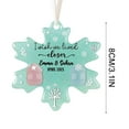 thumbnail image 1 of Snowflake-Shaped Sea Glass Christmas Tree Decorations - 2D Acrylic Design, Unique Sea Glass Art Style, Perfect as Friendship Keepsake, Cute Xmas Gift & Christmas Tree Hanging Ornament, 3.1in, H, 1 of 6