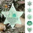 thumbnail image 1 of Snowflake-Shaped Sea Glass Friendship Decor, Handcrafted Sea Glass Ornament, Friendship Keepsake Christmas Decoration for Friends D, 1 of 6